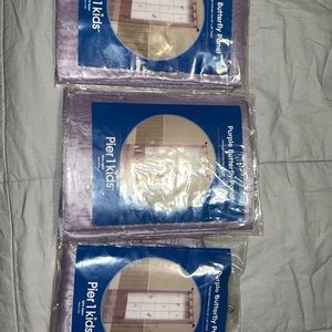 Purple Butterfly curtains pier 1 kids 42’’x 84’’ panel